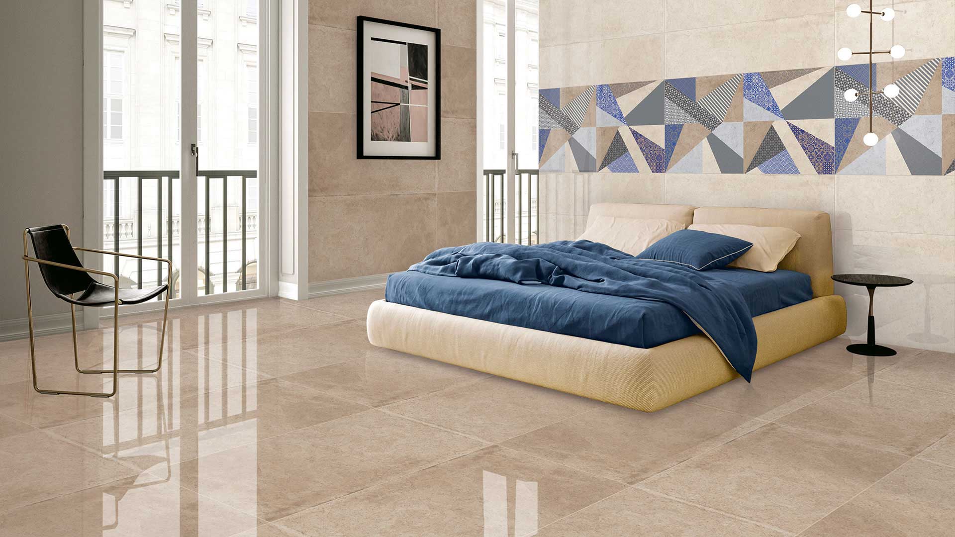 Bedroom Tiles Glossy Finish